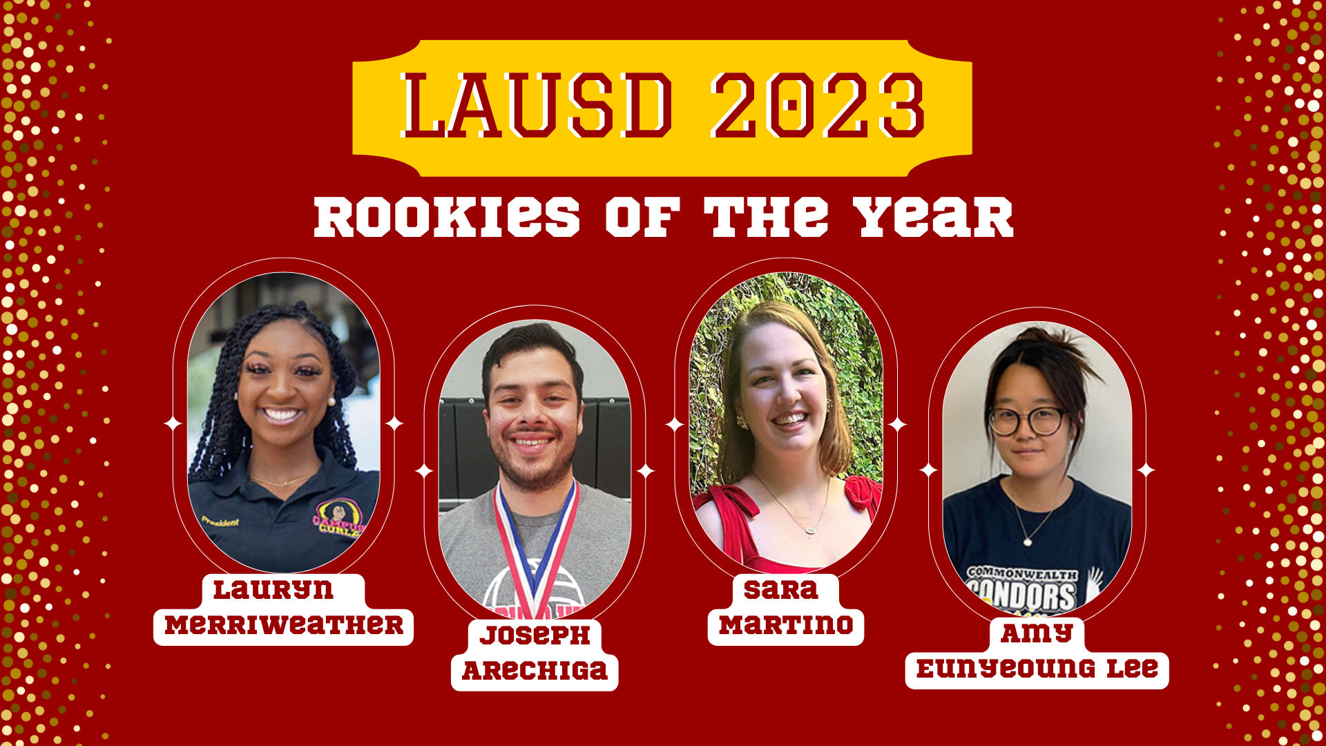 Four USC Rossier alums named LAUSD 2023 Rookie of the Year USC